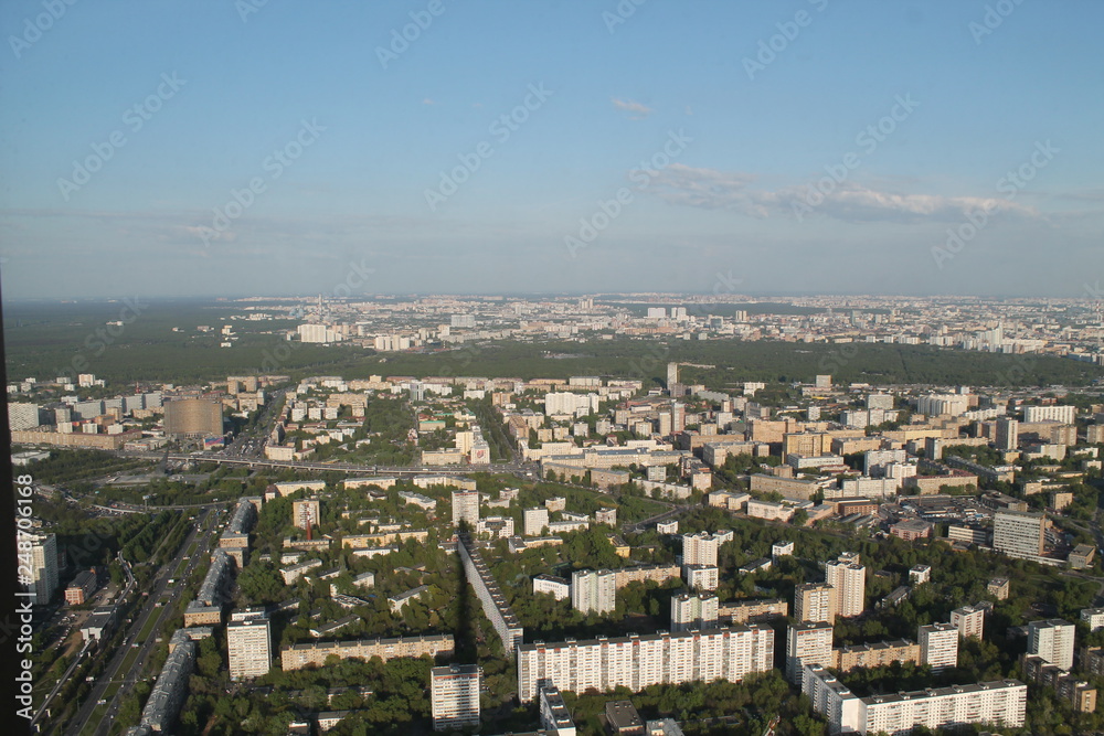  aerial view of the city