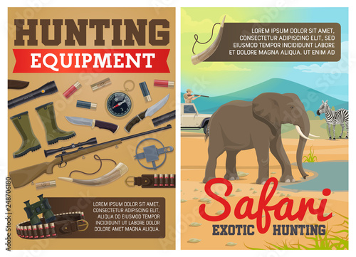 Hunting ammo, African safari animals