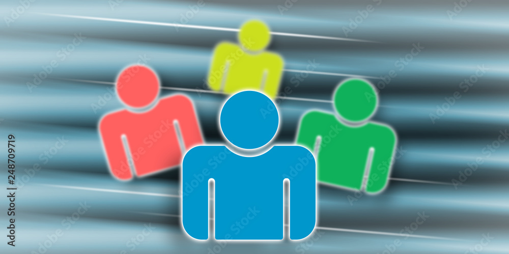 Obraz premium Concept of profile