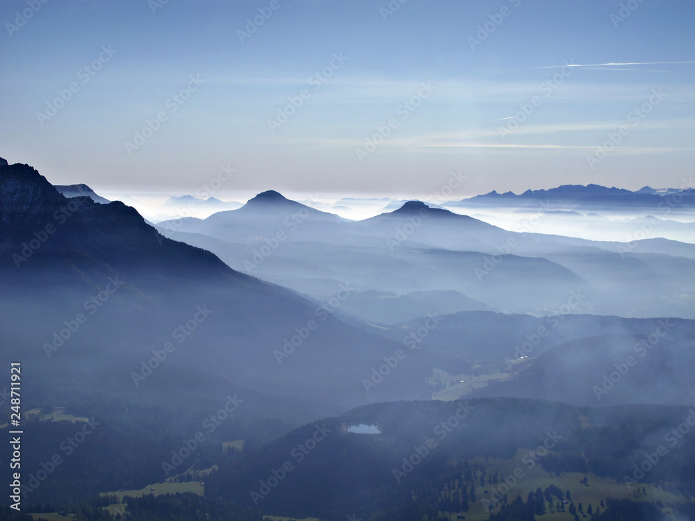 Naklejka premium Bergpanorama vom Rosengarten