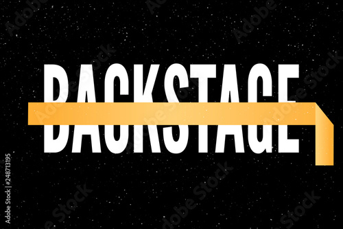slogan backstage phrase graphic vector Print Fashion lettering calligraphy