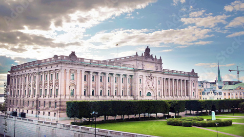 Swedish parliament building, Riksdag, Building of The Parliament House