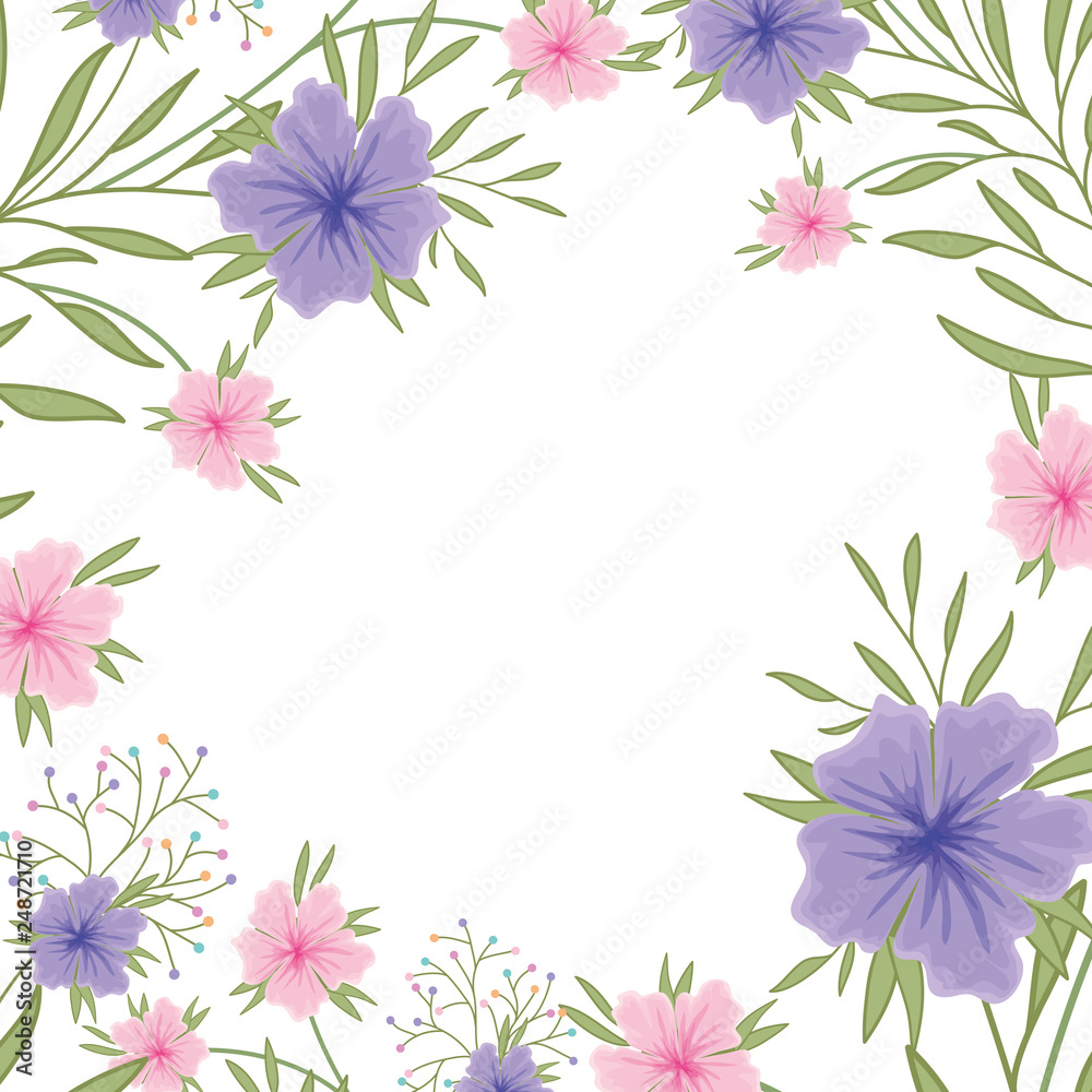 flowers pattern isolated icon