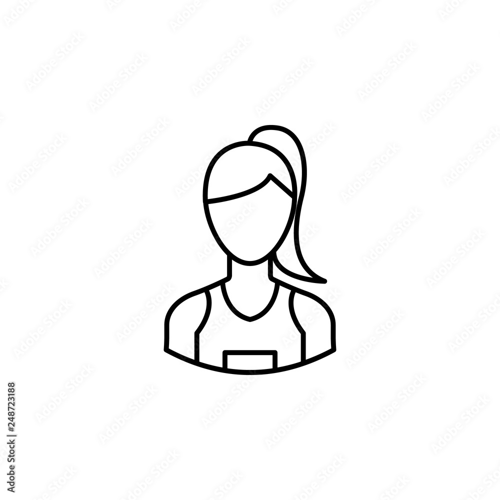 avatar runner outline icon. Signs and symbols can be used for web logo mobile app UI UX avatar runner outline icon. Signs and symbols can be used for web logo mobile app UI UX