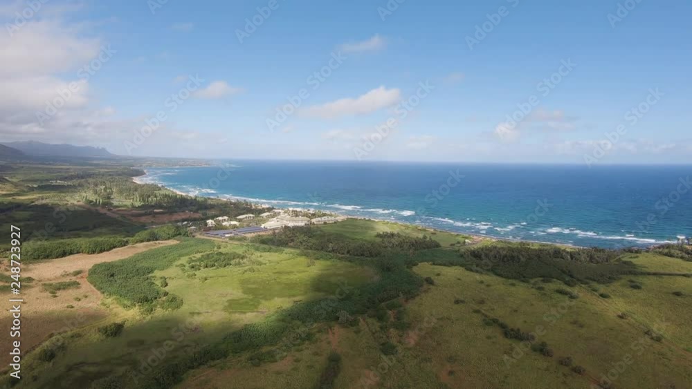 Helicopter tour of the south coast in Hawaiian island of Kauai Helicopter tour of the south coast in Hawaiian island of Kauai