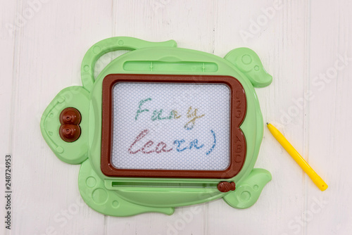 Colorful magnetic erasable tablet for preschool education