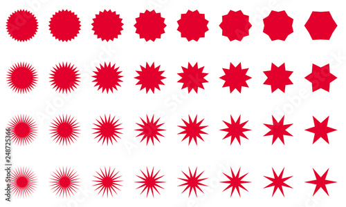 ROND CRÉNELÉ ROUGE
