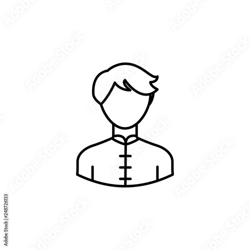 Φωτογραφία avatar wushu outline icon