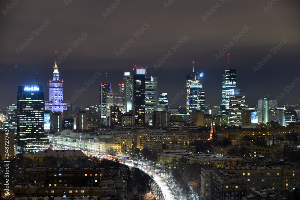 Fototapeta premium Warsaw City Poland