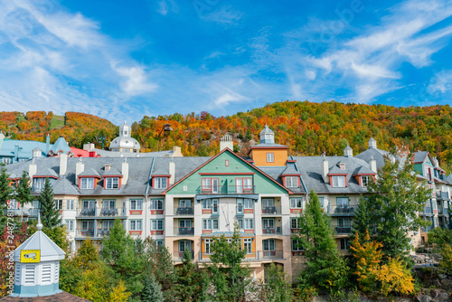 Beautiful fall color of Mont-Tremblant National Park