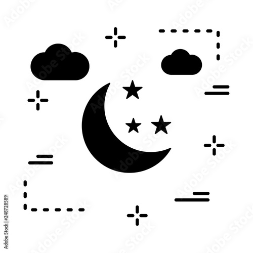 vector moon icon photo