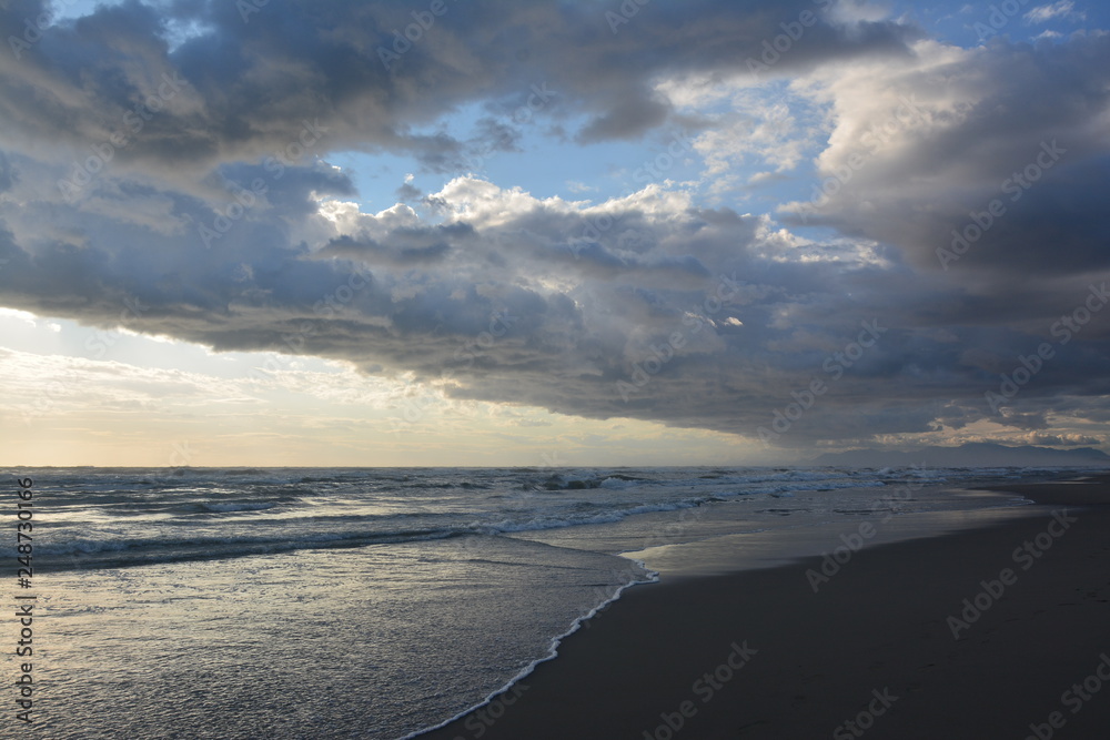 sunset on the beach