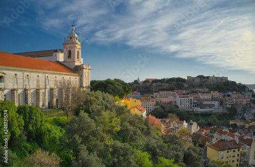 Monastery (Church ) in historical center of Lisbon (Graça area)