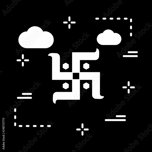 vector hindu sign icon