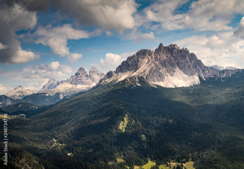 The beauty of nature - wonderful daylight view of the Dolomites mountains, Italy