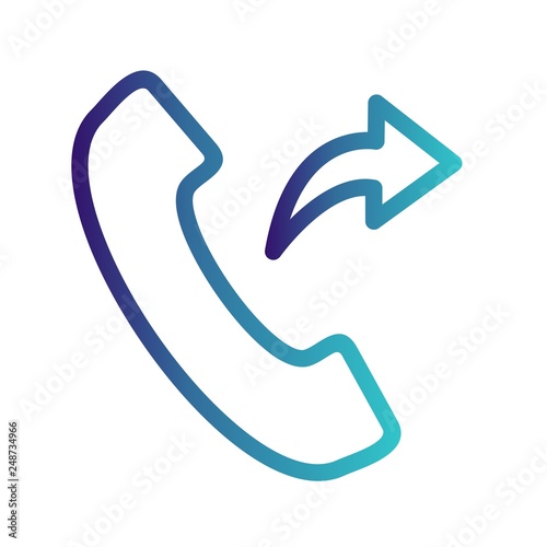 Outgoing Call Vector Icon