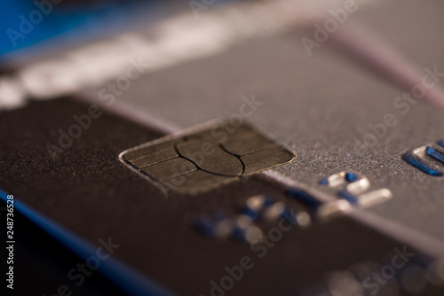 credit card chip detail