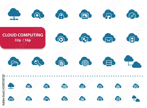 Cloud Computing Icons (2x magnification for preview)