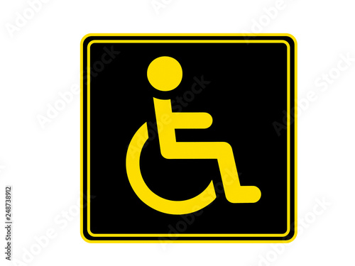 Disabled Handicap Icon . Invalid symbol