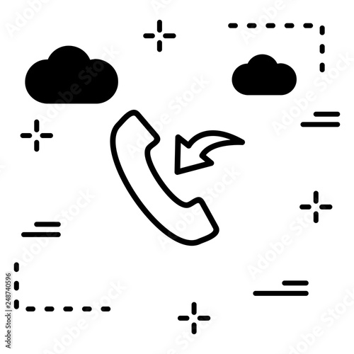 Incomming Call Vector Icon