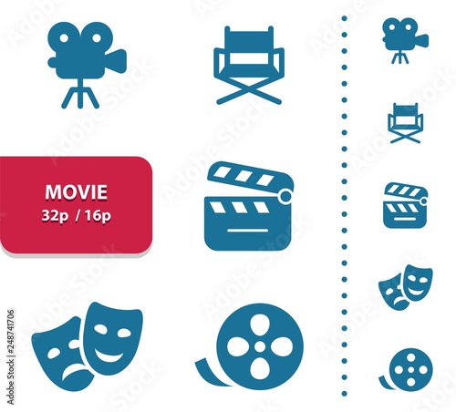 Movie Icons (4x magnification for preview).