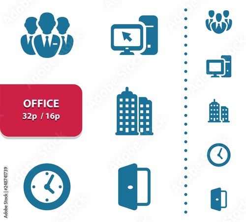 Office Icons (4x magnification for preview).