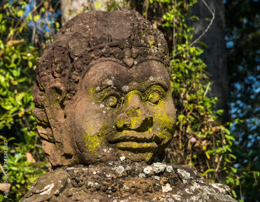 Victory gate of Angkor Thom at Siem Reap, Cambodia