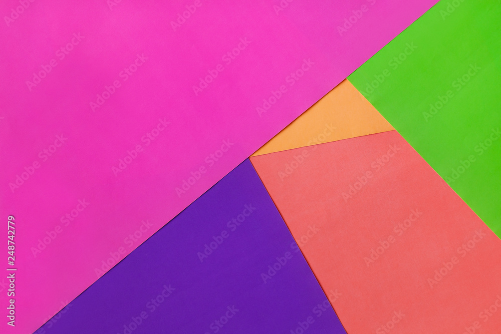 Abstract geometric colorful paper background.