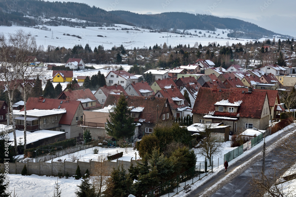 Fototapeta premium Zimowy pejzaż miasta