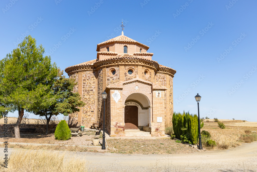 San Roque hermitage in Loscos village, province of Teruel, Aragon, Spain
