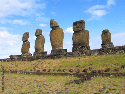 Eastern Island. The island of the moais. Rapa Nui. Chile