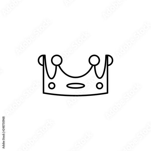 king crown icon. Element of royalty for mobile concept and web apps icon. Thin line icon for website design and development, app development. Premium icon