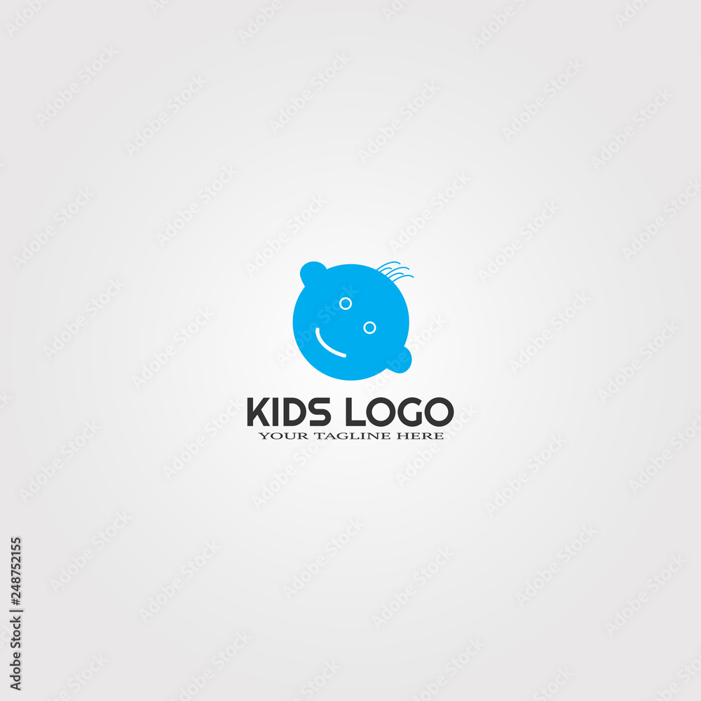 baby kids flat color icon baby kids flat color icon