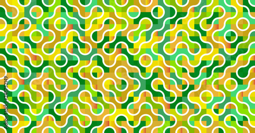 Seamless green yellow pattern camouflage tiles net