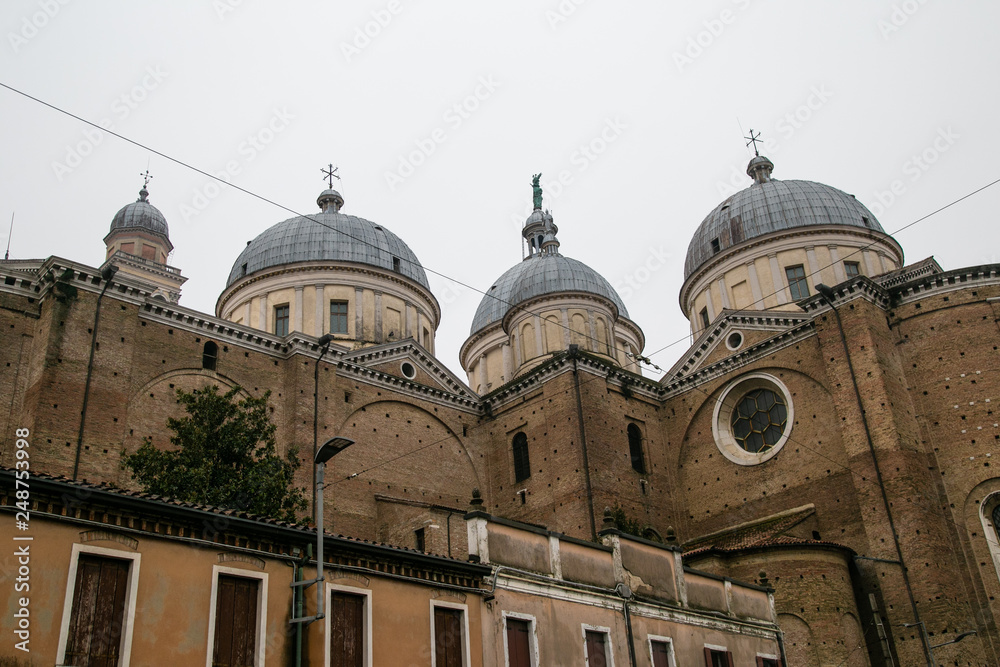 Round Roofs of Basilica Santa Giustina in Padua, Italy