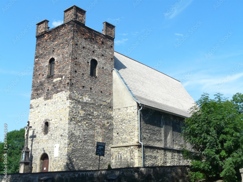 GLIWICE   GOTYCKI KOŚCIÓŁ św.BARTŁOMIEJA STARY  SILESIA  POLAND