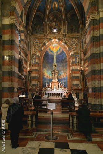 Lateral Altar in Basilica Saint Anthony in Padua, Italy photo