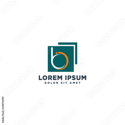 letter bi creative idea business logo template vector illustration
