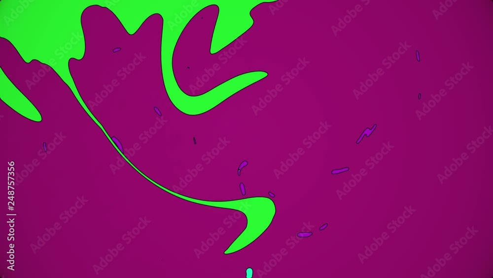 Retro Vintage Abstract Paint Animation Looping Background