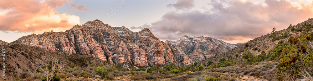 panoramic view of Red Rock National Conservation Area