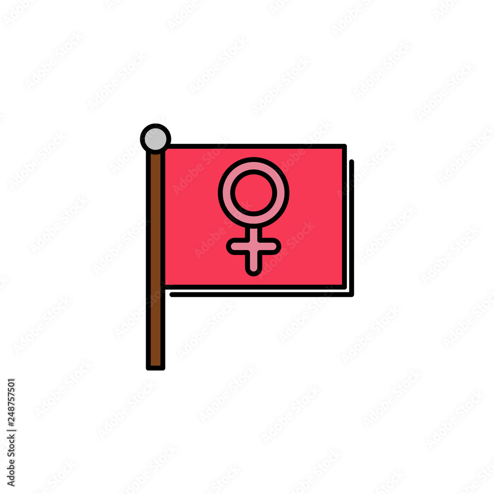 women's day, female,garland,flag icon. Element of feminism illustration. Premium quality graphic design icon. Signs and symbols collection icon for websites, web design women's day, female,garland,flag icon. Element of feminism illustration. Premium quality graphic design icon. Signs and symbols collection icon for websites, web design