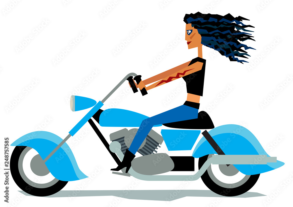 Big girl on motorcycle sales