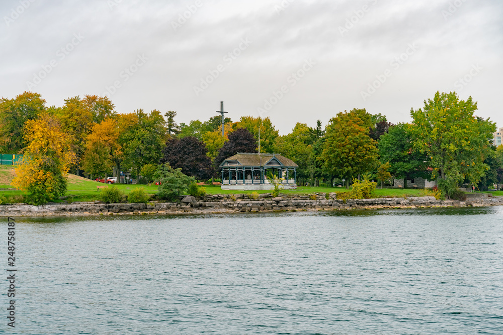 Beautiful city skyline along St Lawrence River Beautiful city skyline along St Lawrence River