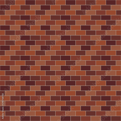 Brick Wall Seamless Pattern - Vintage style seamless pattern design