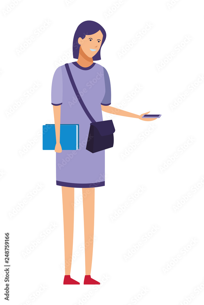 girl casual outfit smartphone girl casual outfit smartphone