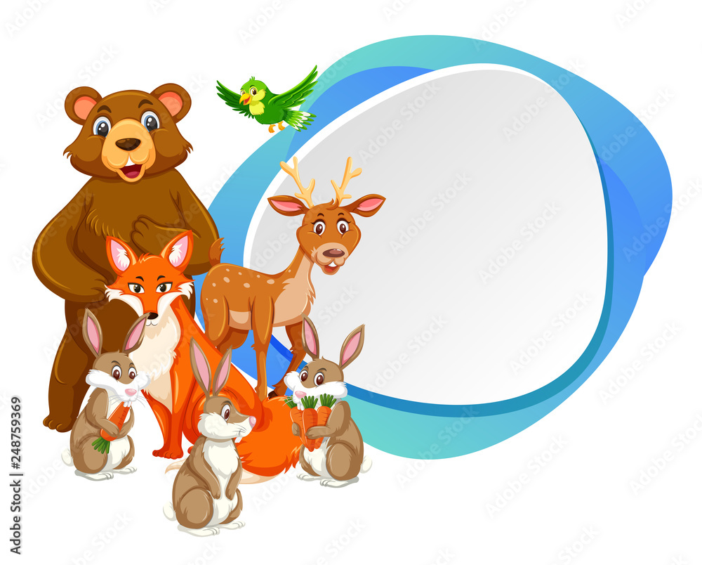 WIld animals banner template WIld animals banner template