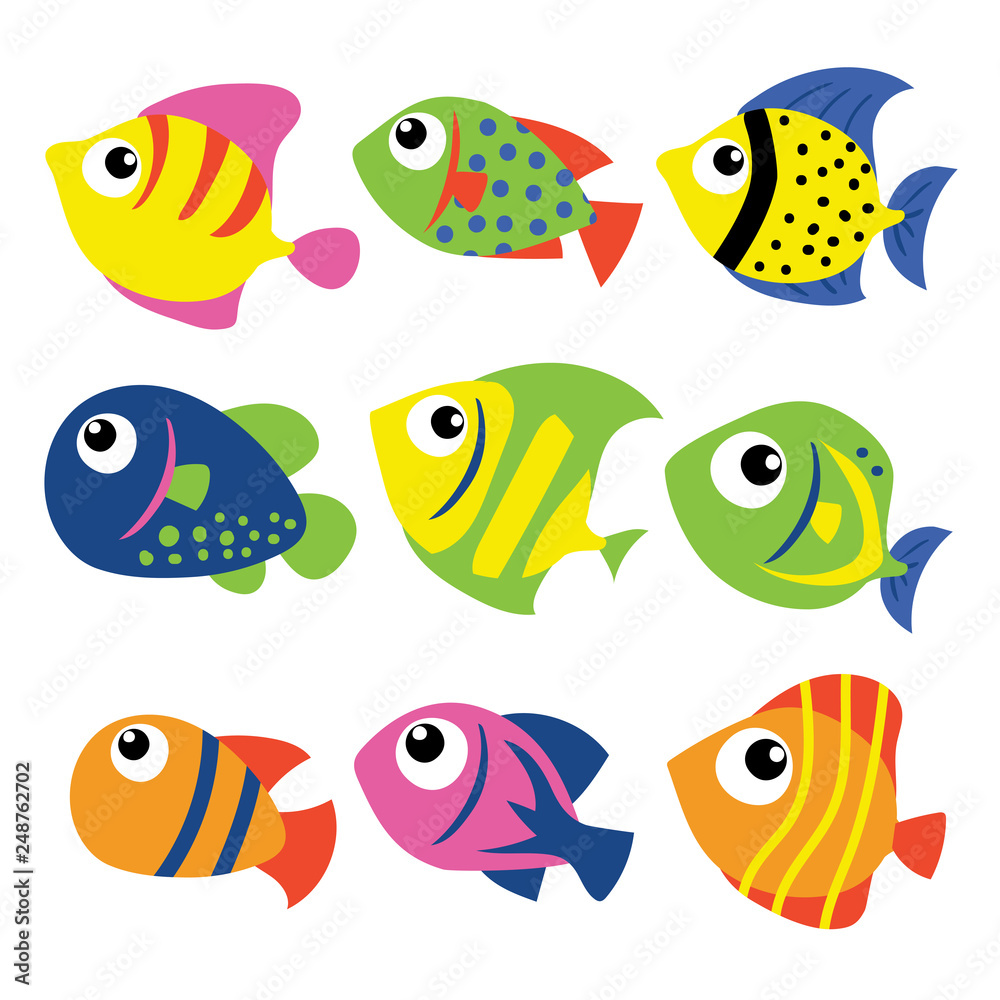 fish vector collection design