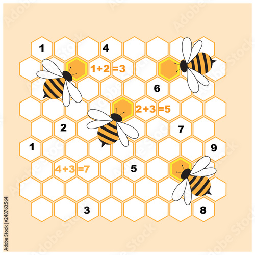 Fototapeta Naklejka Na Ścianę i Meble -  Smart Honey bees