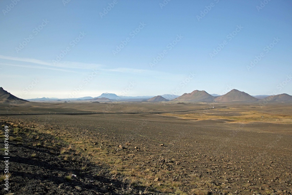 Beauty of the scenic countryside of Iceland