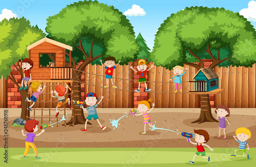 Children at the playground